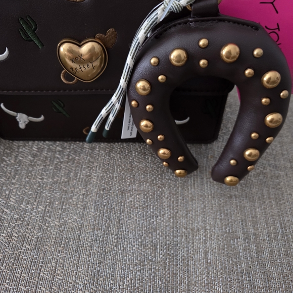 Betsey Johnson Dark Brown Western Mini Bag - Picture 3 of 9